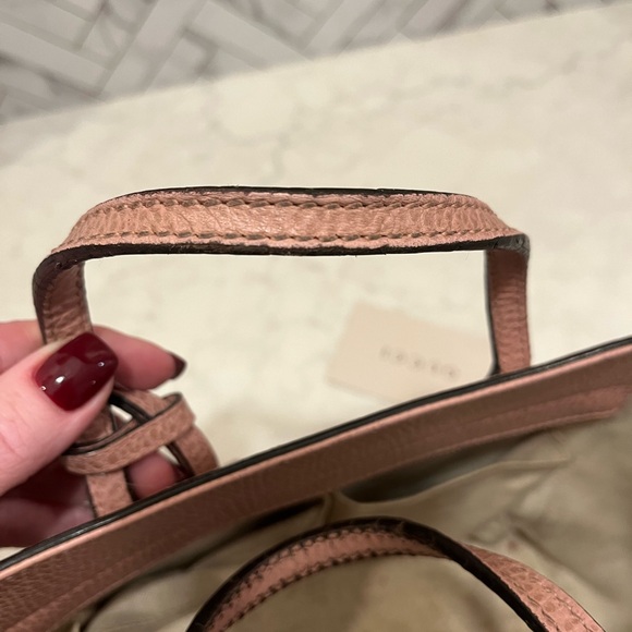 GUCCI Swing Pink Mini Tote Crossbody - Picture 4 of 14